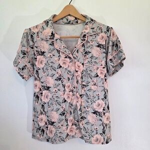 Jason Wu Floral Pajama Set - Pink and Gray